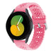 Bracelet silicone à motifs Samsung Galaxy Watch 5 40mm (rose vif)