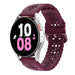 Bracelet silicone à motifs Samsung Galaxy Watch 5 44mm (bordeaux)