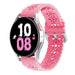 Bracelet silicone à motifs Samsung Galaxy Watch 5 44mm (rose vif)