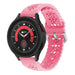 Samsung Galaxy Watch 5 Pro Silicone Strap Patterned (Bright Pink)