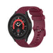 Samsung Galaxy Watch 5 Pro Premium Silicone Strap (Dark Red)