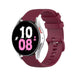 Bracelet silicone luxe Samsung Galaxy Watch 5 - 44mm (rouge foncé)