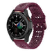 Bracelet silicone à motifs Samsung Galaxy Watch 4 Classic 42mm (bordeaux)