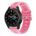 Bracelet silicon à motifs Samsung Galaxy Watch 4 Classic 42mm (rose clair)