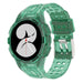 Bracelet silicone intégral Samsung Galaxy Watch 4 44mm (vert transparent)