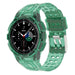 Bracelet silicone intégral Samsung Galaxy Watch 4 Classic 46mm (vert transparent)