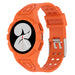 Bracelet silicone intégral Samsung Galaxy Watch 4 44mm (orange)
