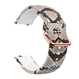 Bracelet montre silicone 20mm -  universal (Snake)