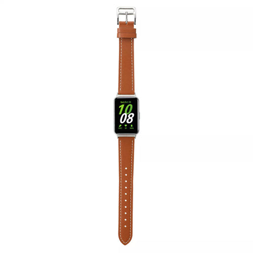Bracelet cuir Samsung Galaxy Fit 3 (brun)