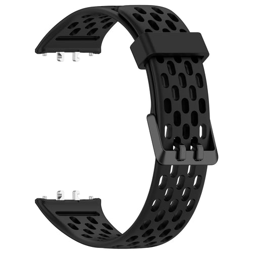 Bracelet silicone respirant Samsung Galaxy Fit 3 (noir)