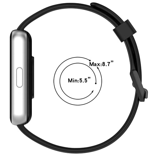 Bracelet silicone respirant Samsung Galaxy Fit 3 (noir)