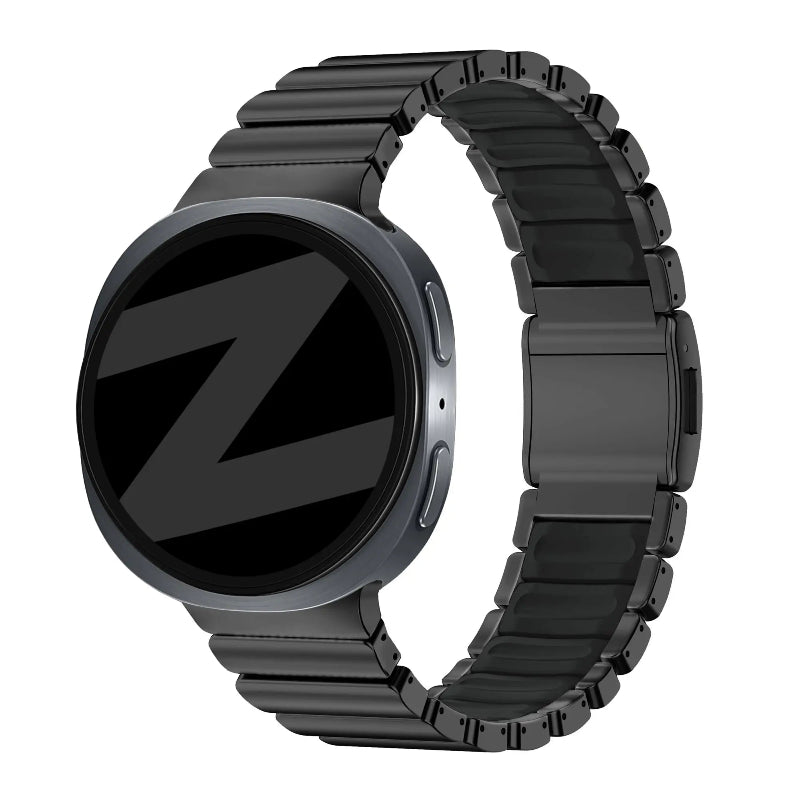Bandz Bracelet titane 'Hybrid' Samsung Galaxy Watch 8 - 44mm (noir)
