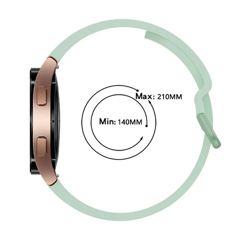 Samsung Galaxy Watch 5 - 40mm Buckled Silicone Strap (Light Green)