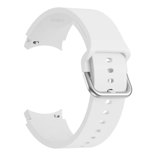 Bracelet silicone boucle Samsung Galaxy Watch 4 Classic - 46mm (blanc)
