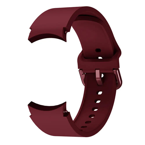 Samsung Galaxy Watch 5 Pro Buckled Silicone Strap (Wine Red)
