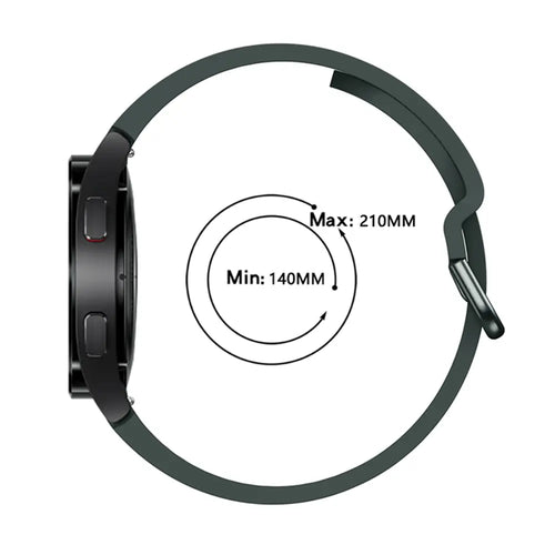 Bracelet silicone boucle Samsung Galaxy Watch 4 Classic - 46mm (vert foncé)
