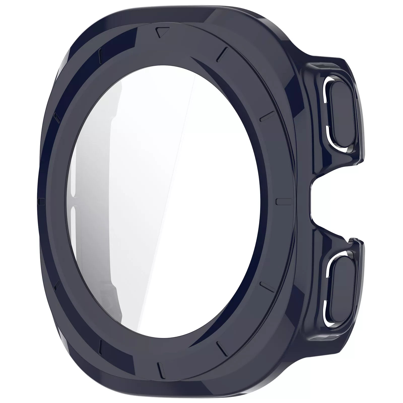 Coque rigide avec verre Samsung Galaxy Watch Ultra (bleu foncé)