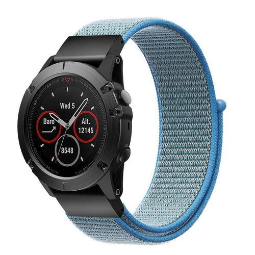 Garmin Descent Mk3(i) - 43mm Nylon Strap (Light Blue)