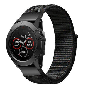 Bracelet nylon Garmin Descent Mk2S (noir)