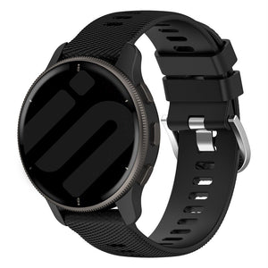 Bracelet silicone Garmin Venu 4 - 45mm (noir)