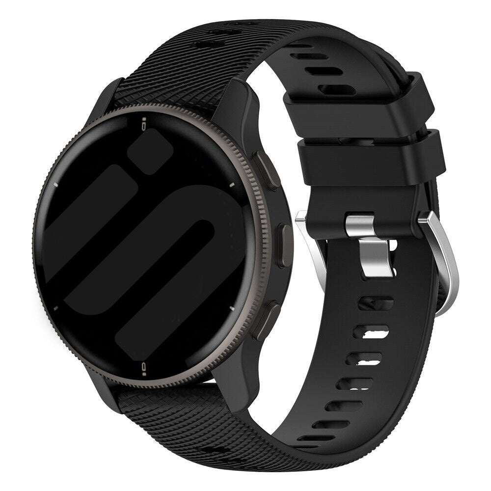 Garmin Venu 4 - 45mm Silicone Strap (Black)