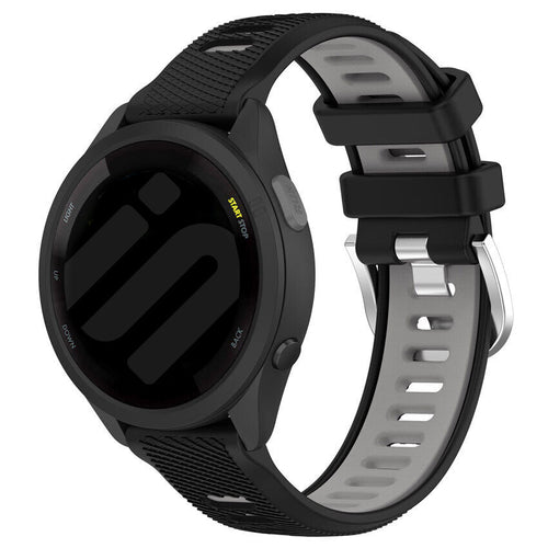 Bracelet sport avec boucle Garmin Forerunner 645  (noir/gris)