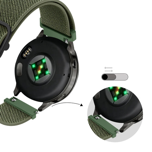 Bandz Bracelet élastique Garmin Bounce 2 (vert militaire)