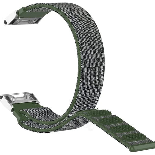 Bracelet nylon Garmin Quatix 8 Pro - 47mm (vert olive)