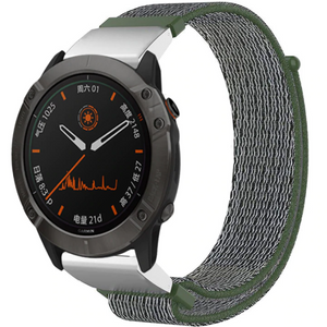 Bracelet nylon Garmin Quatix 8 Pro - 47mm (vert olive)
