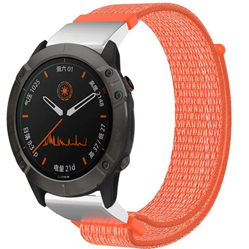 garmin-fenix-5-6-nylon-band-oranje