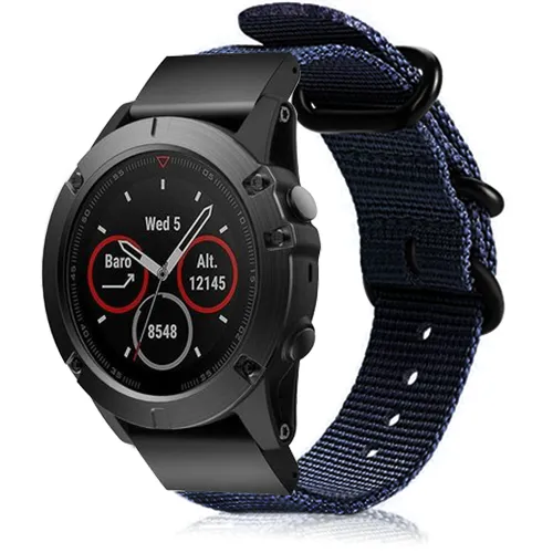 Garmin Forerunner 935 Nylon Strap with Buckle (Blue)