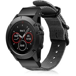 Bracelet nylon à boucle Garmin Quatix 8 Pro - 47mm (gris)