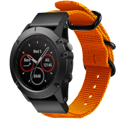 Bracelet nylon á boucle Garmin Instinct E - 45mm (orange)