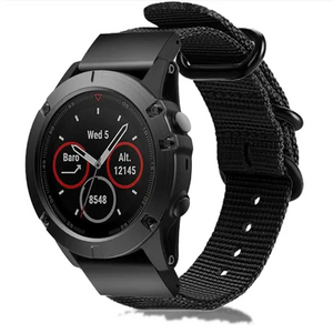Garmin Fenix 8 Pro - 51mm Nylon Strap with Buckle (Black)