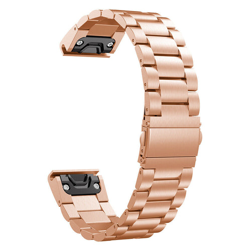 Bracelet acier inoxydable Garmin MARQ (rose doré)