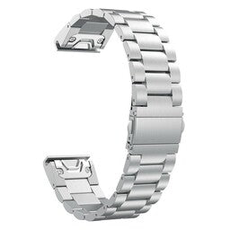 Bracelet acier Garmin Instinct 3 - 45mm (argent)