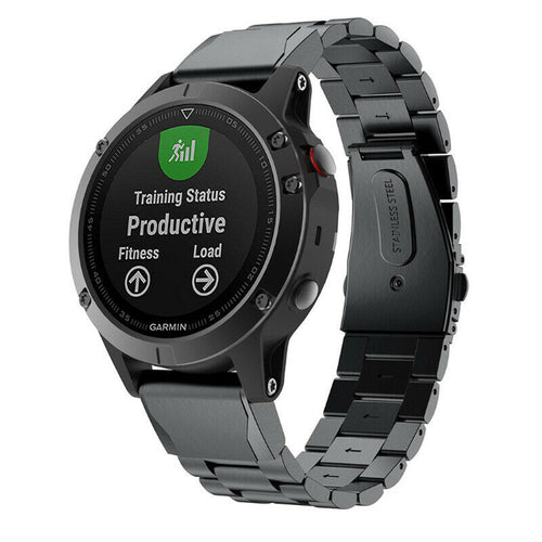 Garmin D2 Mach 2 - 47mm Steel Strap (Black)