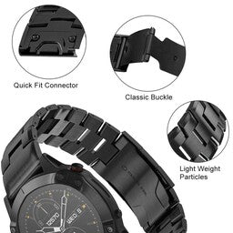 Bracelet titane Garmin Instinct E - 45mm (noir)