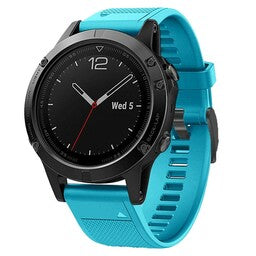 Bracelet silicone Garmin Instinct 3 - 45mm (bleu clair)
