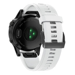 Bracelet silicone Garmin Instinct E - 45mm (blanc)
