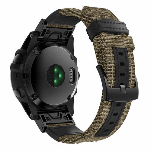 Garmin Forerunner 745 Nylon Hybrid Strap (beige)