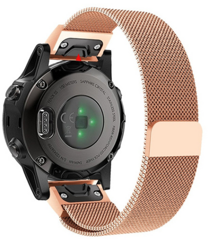 Bracelet milanais Garmin Approach S70 - 42mm (rose or)