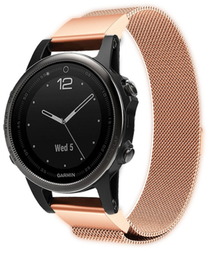 Bracelet milanais Garmin Approach S70 - 42mm (rose or)