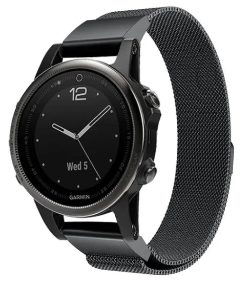 Bracelet milanais Garmin Descent Mk3(i) - 43mm (noir)