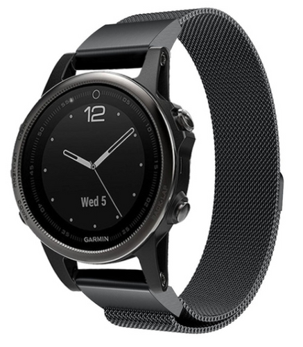 Bracelet milanais Garmin D2 Delta S (noir)