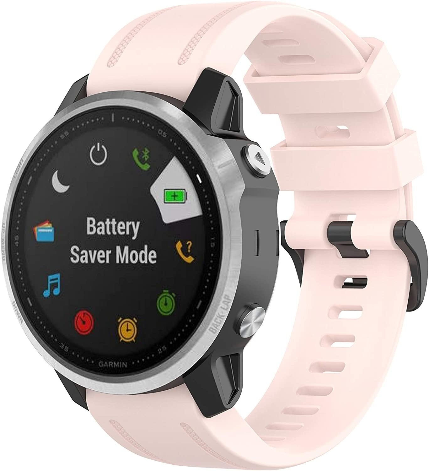 Bracelet silicone Garmin Descent Mk3(i) - 43mm (rose clair)