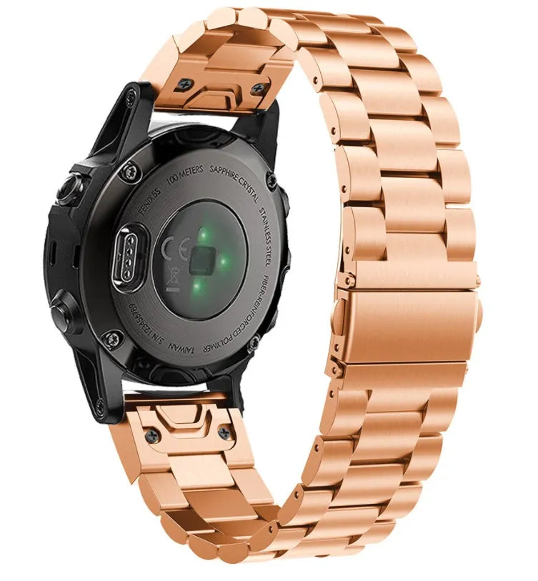 Bracelet acier Garmin Descent Mk2S (rose or)