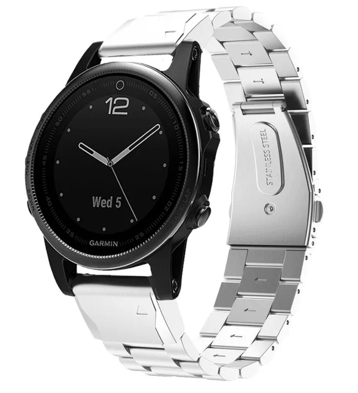 Bracelet acier Garmin Descent Mk2S (argent)