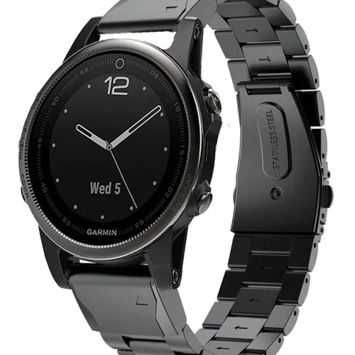 Bracelet acier Garmin Approach S70 - 42mm (noir)