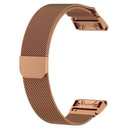 Bracelet Milanais Garmin Instinct 3 - 50mm (or rose)